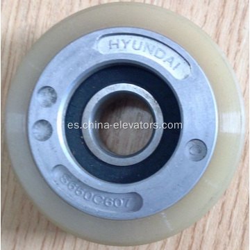 S650C607 76 mm de rodillo de cadena de pasos para escaleras mecánicas de Hyundai